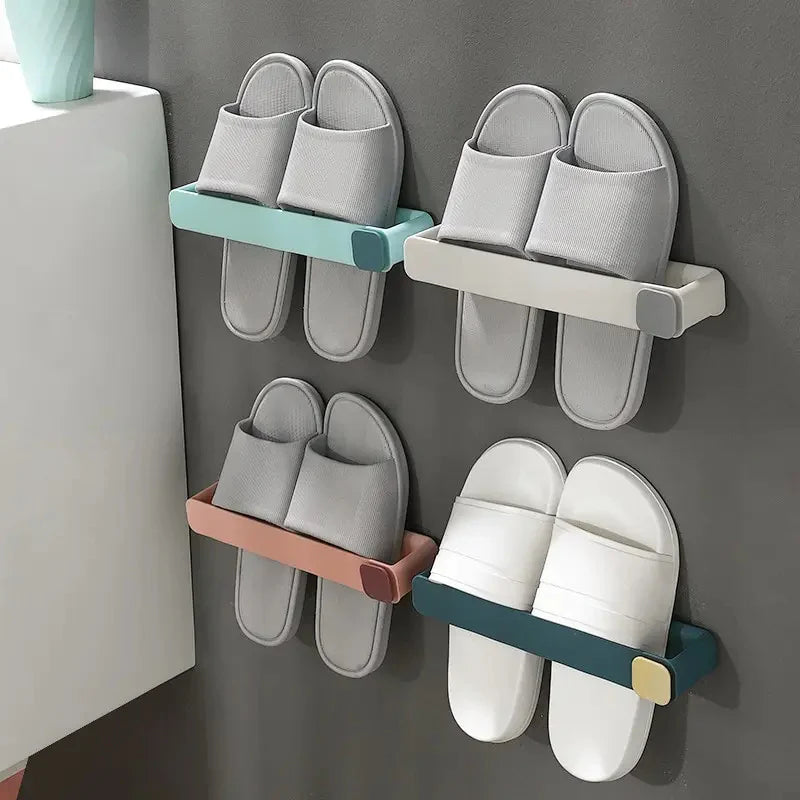 3-in-1 Wall-Mounted Shoe & Towel Rack – Foldable & Space-Saving!
