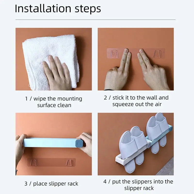 3-in-1 Wall-Mounted Shoe & Towel Rack – Foldable & Space-Saving!