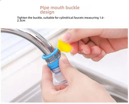 Rotating Kitchen Faucet Splash Filter – Clip-On Fan Tap Nozzle.