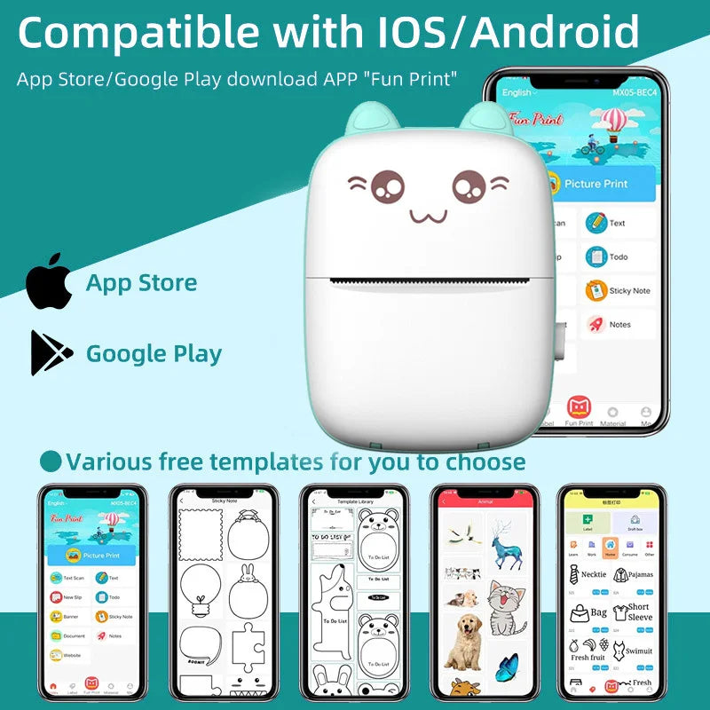 Mini Portable Pocket Thermal Printer.