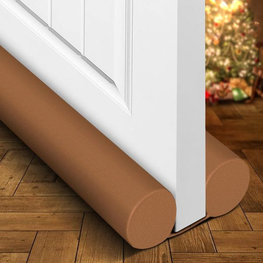 Easy Door Draft Stopper – Double-Sided (Dark Brown)