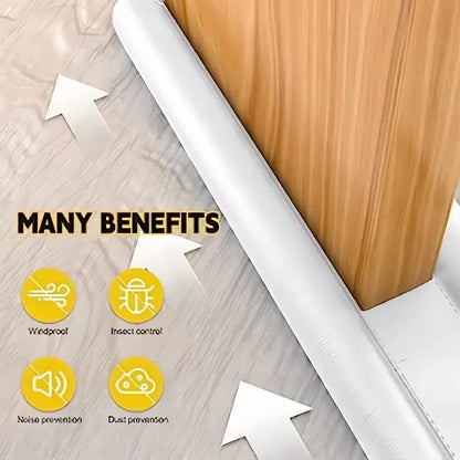 Easy Door Draft Stopper – Double-Sided (Dark Brown)