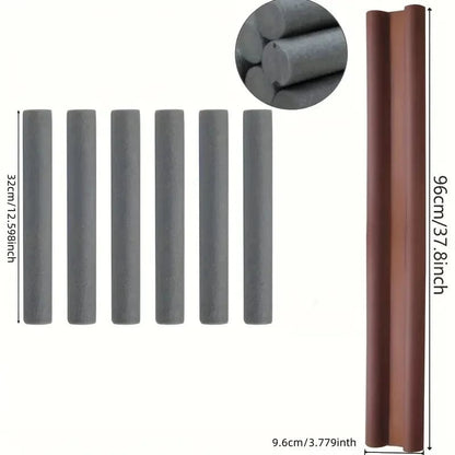 Easy Door Draft Stopper – Double-Sided (Dark Brown)